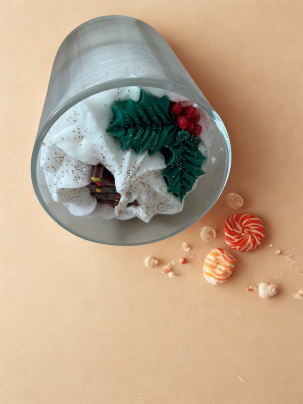 Bougie gourmande Bûche de Noël – Image 3