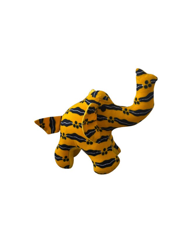Eléphant en Peluche WAX Jaune – Image 2