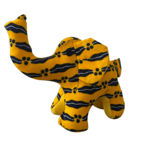 Eléphant en Peluche WAX Jaune