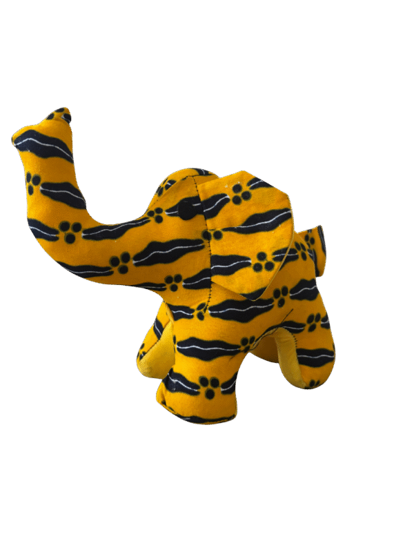 Eléphant en Peluche WAX Jaune