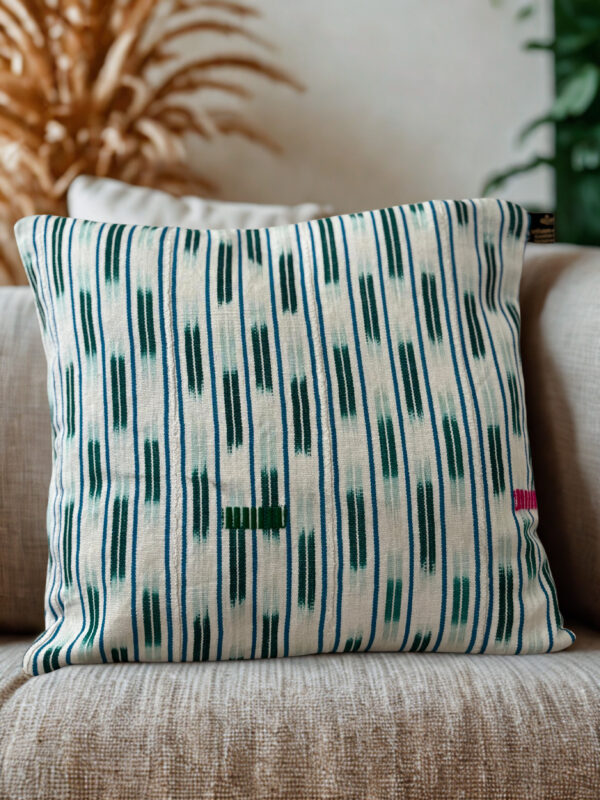 Housse de coussin en pagne Baoulé